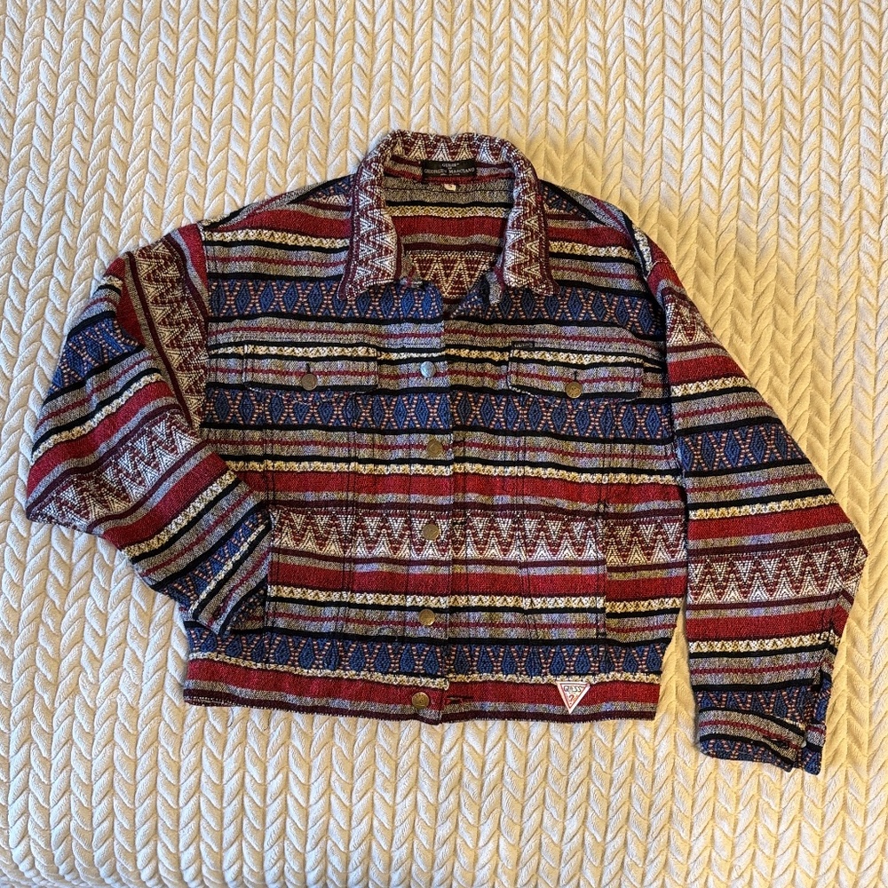 Vintage GUESS woven jacket